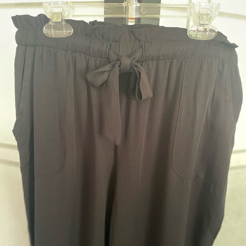 Lulus Draw String Casual Black Pants - image 3